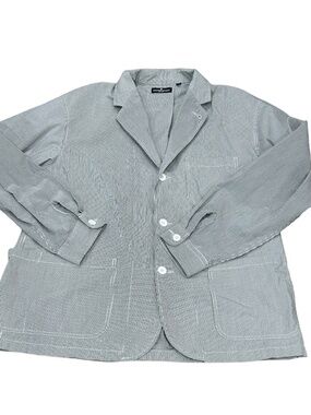 ENGINEERED GARMENTS NY PINSTRIPE BLAZER MEN'S SIZE L LARGE LIKE NEW Jacket